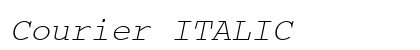 Courier ITALIC Preview