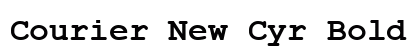 Courier New Cyr Bold Preview