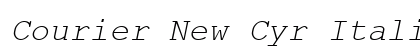 Courier New Cyr Italic Preview