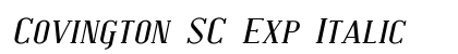 Covington SC Exp Italic preview