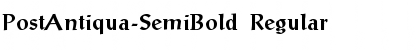 PostAntiqua-SemiBold Regular Font