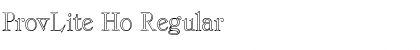 ProvLite Ho Font
