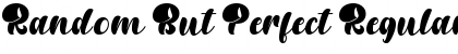 Download Random But Perfect Font