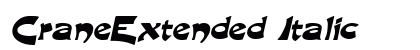 CraneExtended Italic preview
