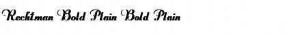 Rechtman Bold Plain Bold Plain Font