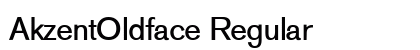 AkzentOldface Regular Preview