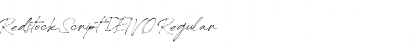 Download Redstock Script DEMO Font