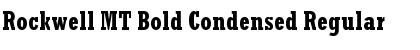Rockwell MT Bold Condensed Regular Font