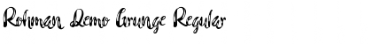 Download Rohman Demo Grunge Font Download Rohman Demo Grunge Font