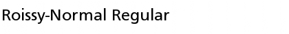 Roissy-Normal Regular Font
