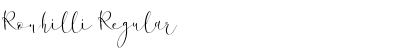 Ronhilli Font