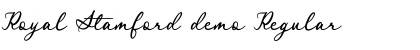 Royal Stamford demo Font
