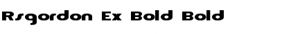Download Rsgordon Ex Bold Font