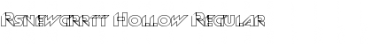 Download Rsnewgrrtt Hollow Font