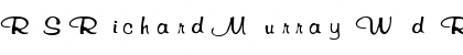 RSRichardMurray Wd Font