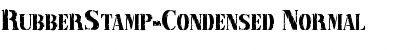 RubberStamp-Condensed Font