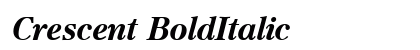 Crescent BoldItalic Preview