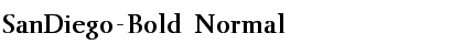 SanDiego-Bold Normal Font