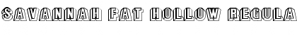 Savannah Fat Hollow Font