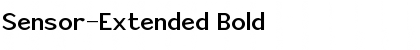 Sensor-Extended Bold Font