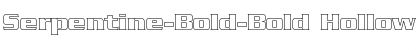 Serpentine-Bold-Bold Hollow Regular Font