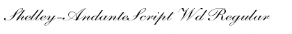 Shelley-AndanteScript Wd Regular Font