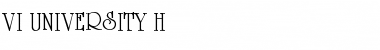 Download VI University H Font Download VI University H Font