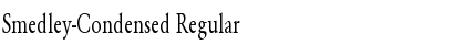 Smedley-Condensed Regular Font