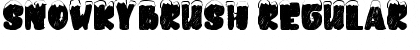 snowkybrush Font