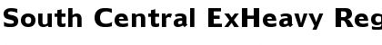 South Central ExHeavy Regular Font