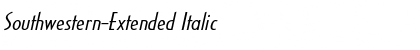Southwestern-Extended Italic Font