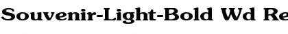 Souvenir-Light-Bold Wd Regular Font