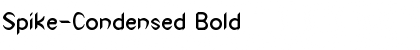 Spike-Condensed Bold Font
