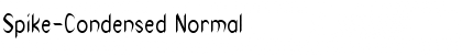 Spike-Condensed Normal Font