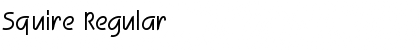 Squire Regular Font Squire Regular Font
