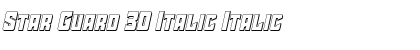 Star Guard 3D Italic Font