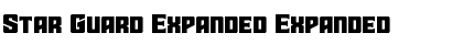 Star Guard Expanded Font