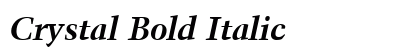 Crystal Bold Italic Preview