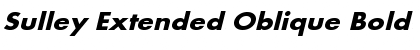 Sulley Extended Oblique Bold Font