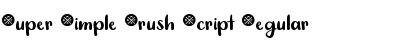 Super Simple Brush Script Font