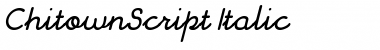 ChitownScript Font