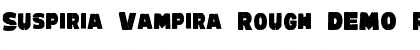 Suspiria Vampira Rough DEMO Font