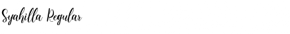 Download Syahilla Font Download Syahilla Font