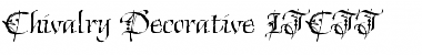 Chivalry Decorative ITCTT Regular Font