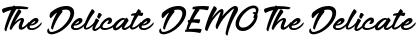 Download The Delicate DEMO Font Download The Delicate DEMO Font