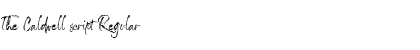 Download The Caldwell script Font Download The Caldwell script Font