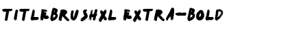 TitleBrushXL Extra-Bold Font