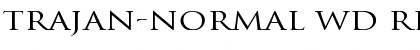 Trajan-Normal Wd Regular Font