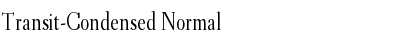 Transit-Condensed Font