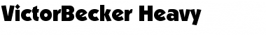 VictorBecker-Heavy Regular Font